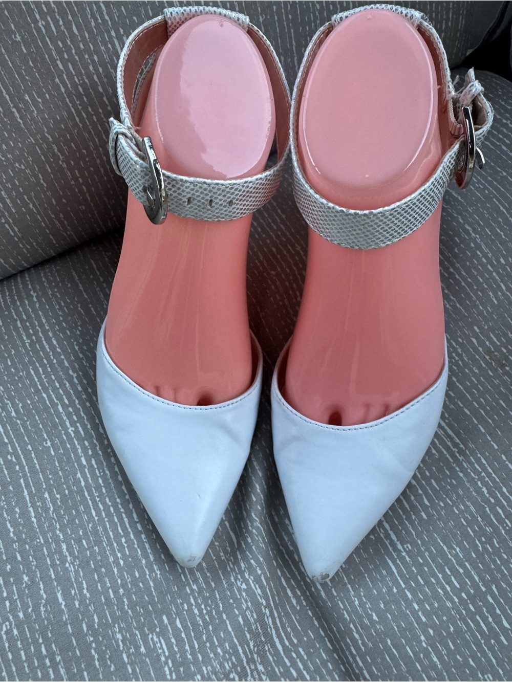 Anne Klein Flex Sz 7M Pointed Toe Ankle Strap Heels GUC😊😊